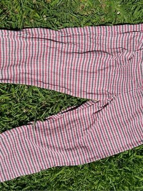 Land’s End Red & Blue Houndstooth Stretch Pants